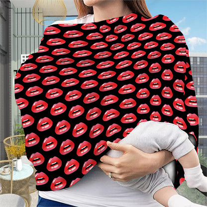 Wet Lips Pattern Print Baby Seat Cover