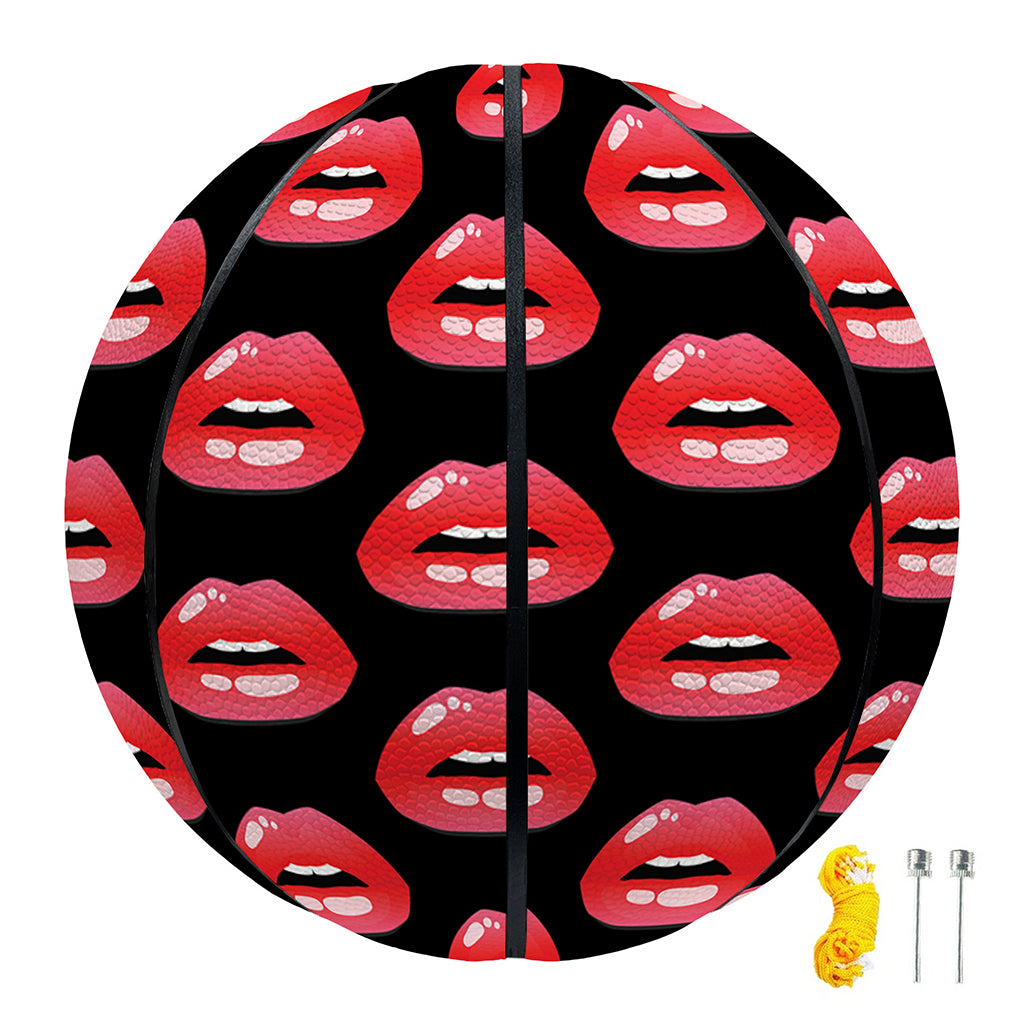 Wet Lips Pattern Print Basketball