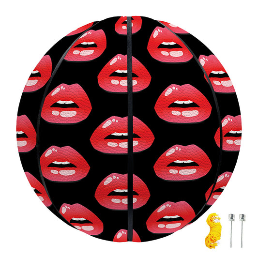 Wet Lips Pattern Print Basketball