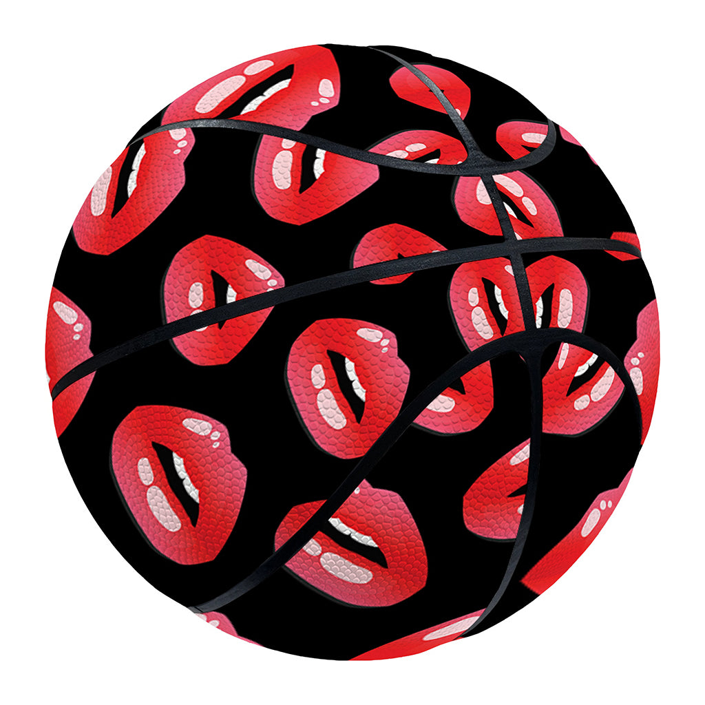 Wet Lips Pattern Print Basketball