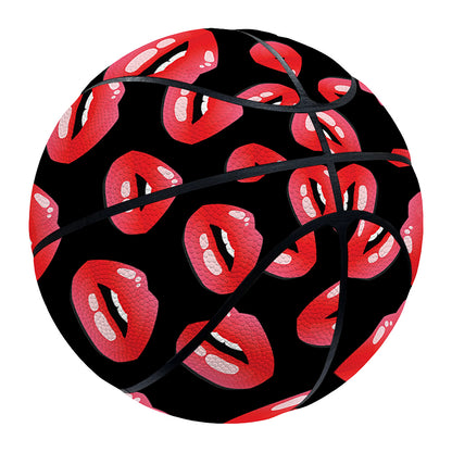 Wet Lips Pattern Print Basketball