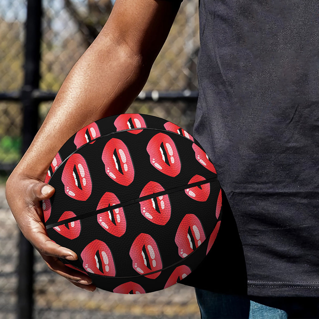 Wet Lips Pattern Print Basketball