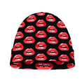 Wet Lips Pattern Print Beanie