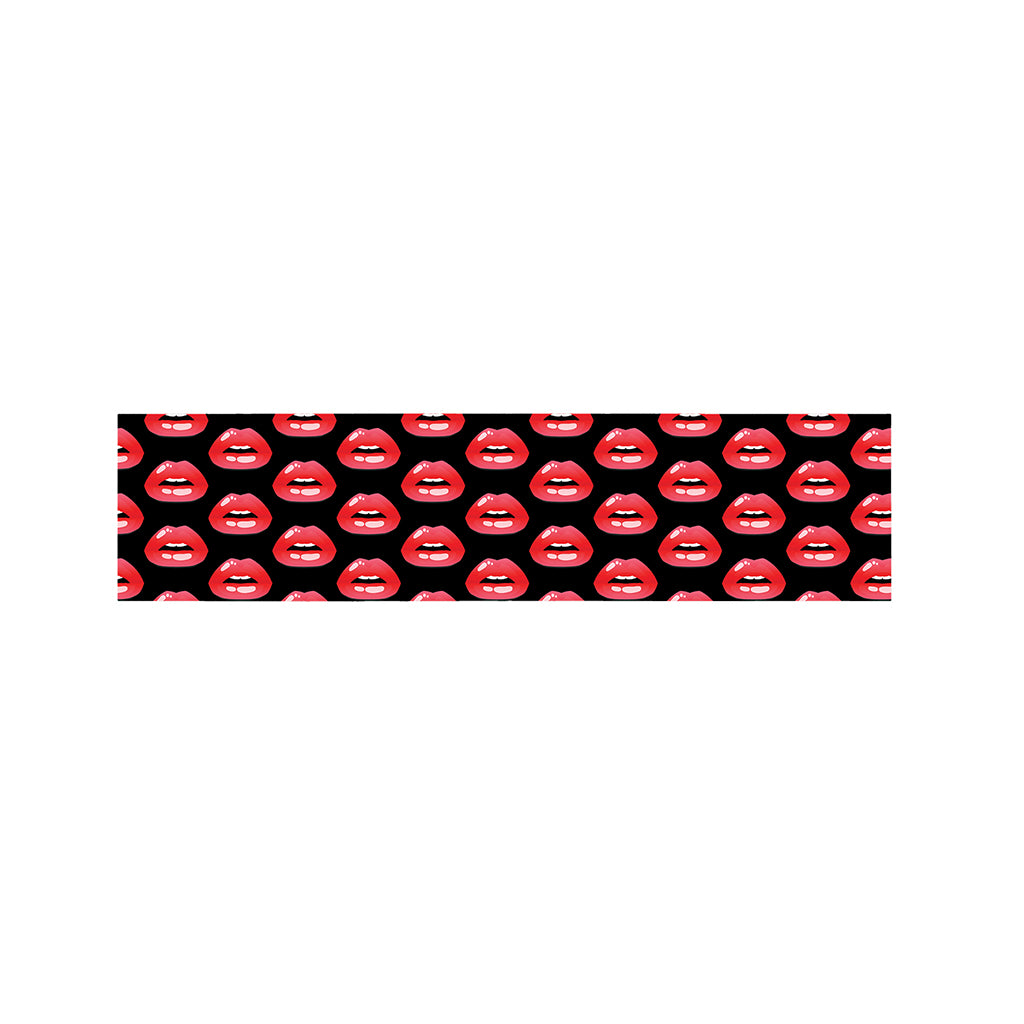Wet Lips Pattern Print Bed Runner