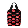 Wet Lips Pattern Print Bible Tote Bag