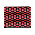 Wet Lips Pattern Print Bifold Wallet