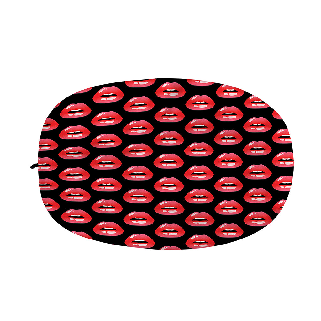 Wet Lips Pattern Print Car Side Mirror Covers