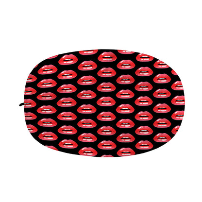 Wet Lips Pattern Print Car Side Mirror Covers