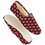 Wet Lips Pattern Print Casual Shoes