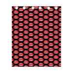 Wet Lips Pattern Print Curtain