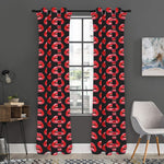 Wet Lips Pattern Print Curtain