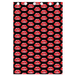 Wet Lips Pattern Print Curtain