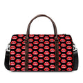 Wet Lips Pattern Print Duffel Bag