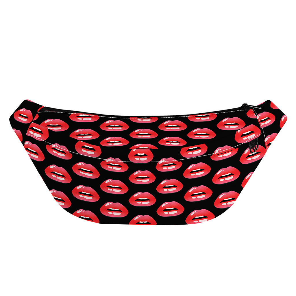 Wet Lips Pattern Print Fanny Pack