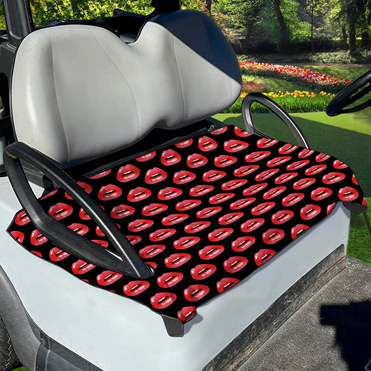 Wet Lips Pattern Print Golf Cart Seat Cover