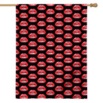 Wet Lips Pattern Print House Flag