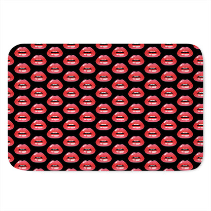 Wet Lips Pattern Print Indoor Door Mat