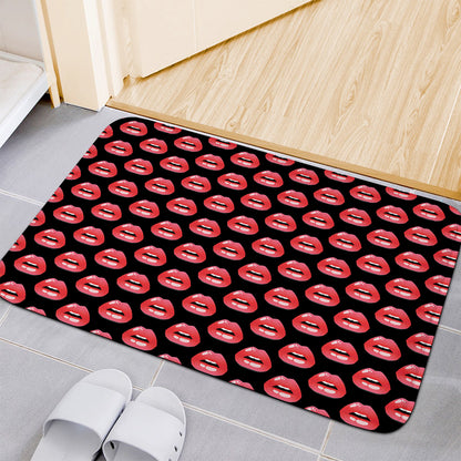 Wet Lips Pattern Print Indoor Door Mat