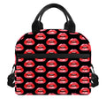 Wet Lips Pattern Print Insulated Lunch Bag