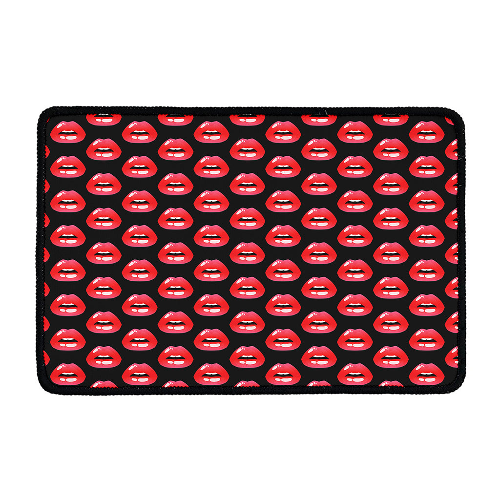 Wet Lips Pattern Print Kitchen Mat