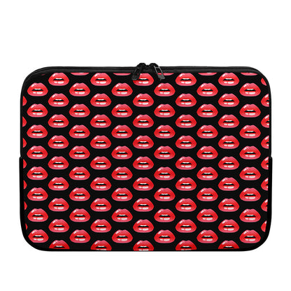 Wet Lips Pattern Print Laptop Sleeve