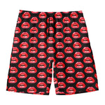 Wet Lips Pattern Print Men's Swim Trunks