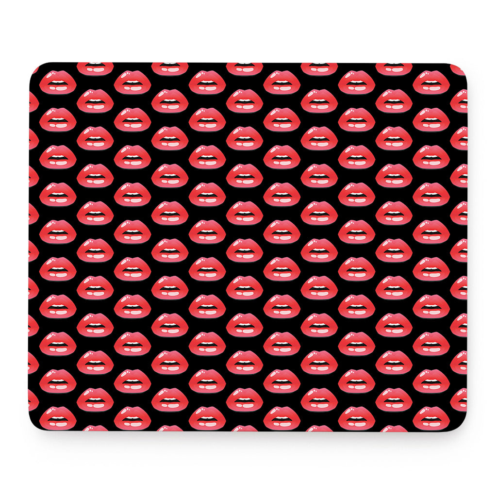 Wet Lips Pattern Print Mouse Pad