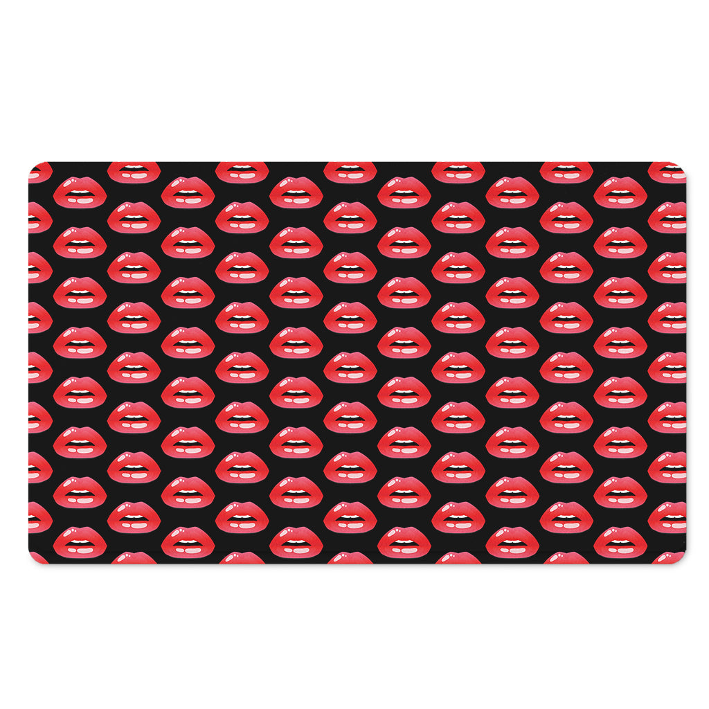 Wet Lips Pattern Print Polyester Doormat