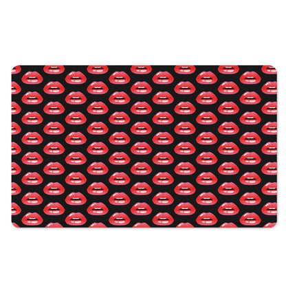 Wet Lips Pattern Print Polyester Doormat