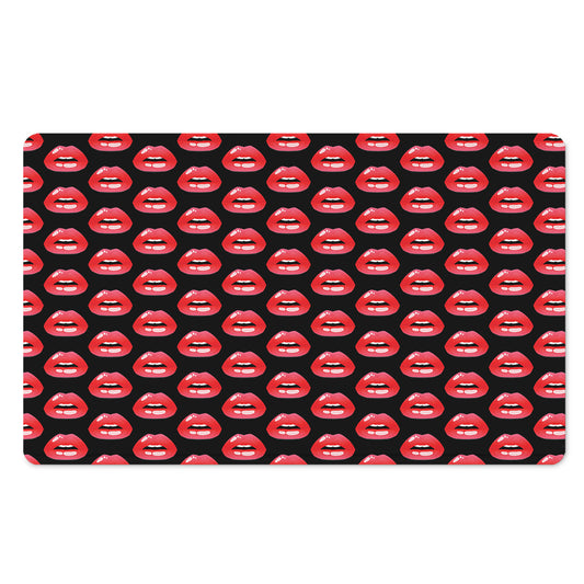 Wet Lips Pattern Print Polyester Doormat