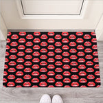Wet Lips Pattern Print Rubber Doormat