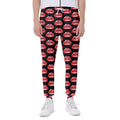 Wet Lips Pattern Print Joggers