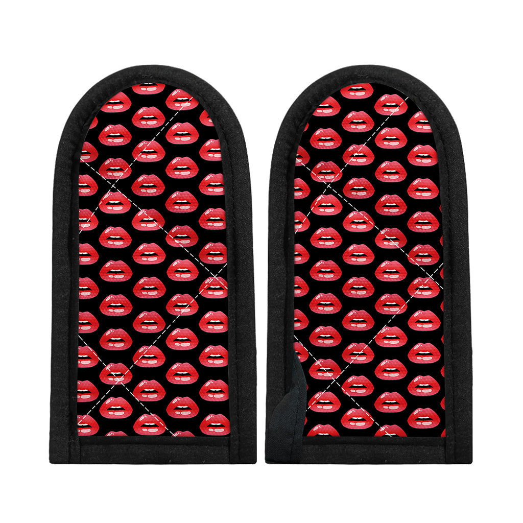 Wet Lips Pattern Print Skillet Handle Cover