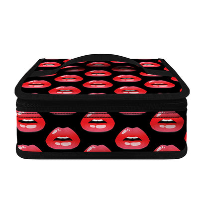 Wet Lips Pattern Print Small Lunch Bag