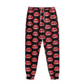 Wet Lips Pattern Print Sweatpants