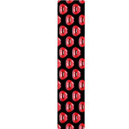 Wet Lips Pattern Print Table Runner