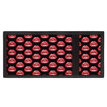 Wet Lips Pattern Print Trifold Wallet