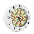 White Aloha Pineapple Pattern Print Alarm Clock