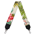 White Aloha Pineapple Pattern Print Bag Strap