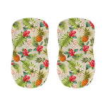 White Aloha Pineapple Pattern Print Bar Stool Covers