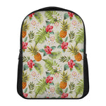 White Aloha Pineapple Pattern Print Casual Backpack
