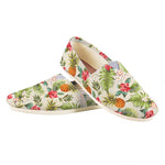 White Aloha Pineapple Pattern Print Casual Shoes