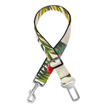White Aloha Pineapple Pattern Print Dog Seat Belt