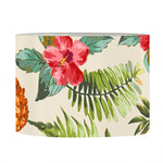 White Aloha Pineapple Pattern Print Drum Lamp Shade