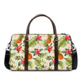 White Aloha Pineapple Pattern Print Duffel Bag