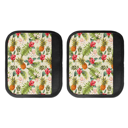 White Aloha Pineapple Pattern Print Handle Covers
