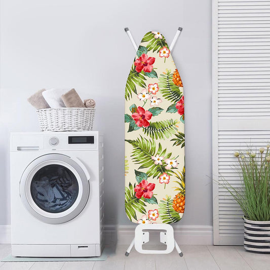 White Aloha Pineapple Pattern Print Ironing Board Cover