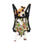 White Aloha Pineapple Pattern Print Pet Carrier Backpack