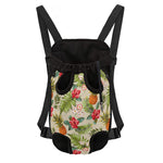 White Aloha Pineapple Pattern Print Pet Carrier Backpack