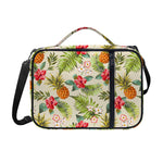 White Aloha Pineapple Pattern Print Shoulder Strap Bible Bag